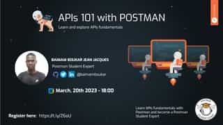 APIs 101 With Postman Talk cover page