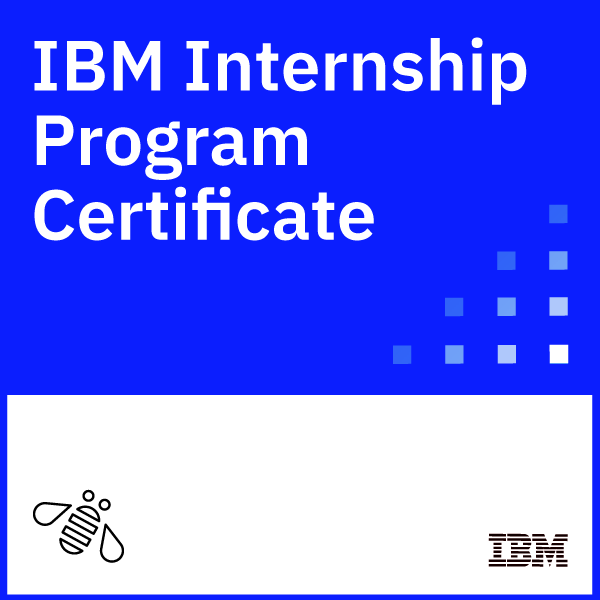IBM Internship Program badge