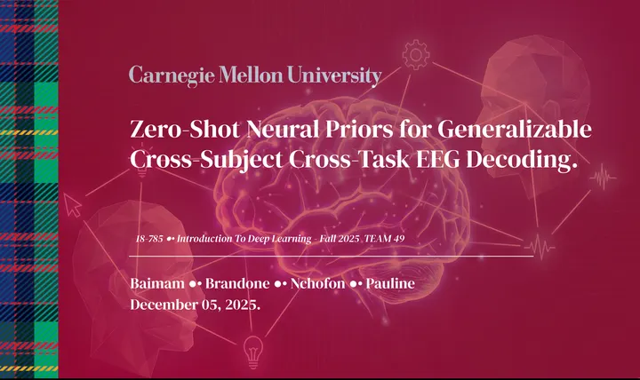 Presentation image for Zero-shot Neural Priors for EEG Decoding