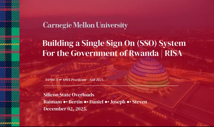 Presentation image for Rwanda's Single Sign-On (SSO) Platform
